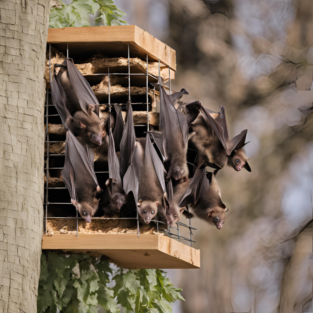 Human efforts to trap bats and prevent them from coming back